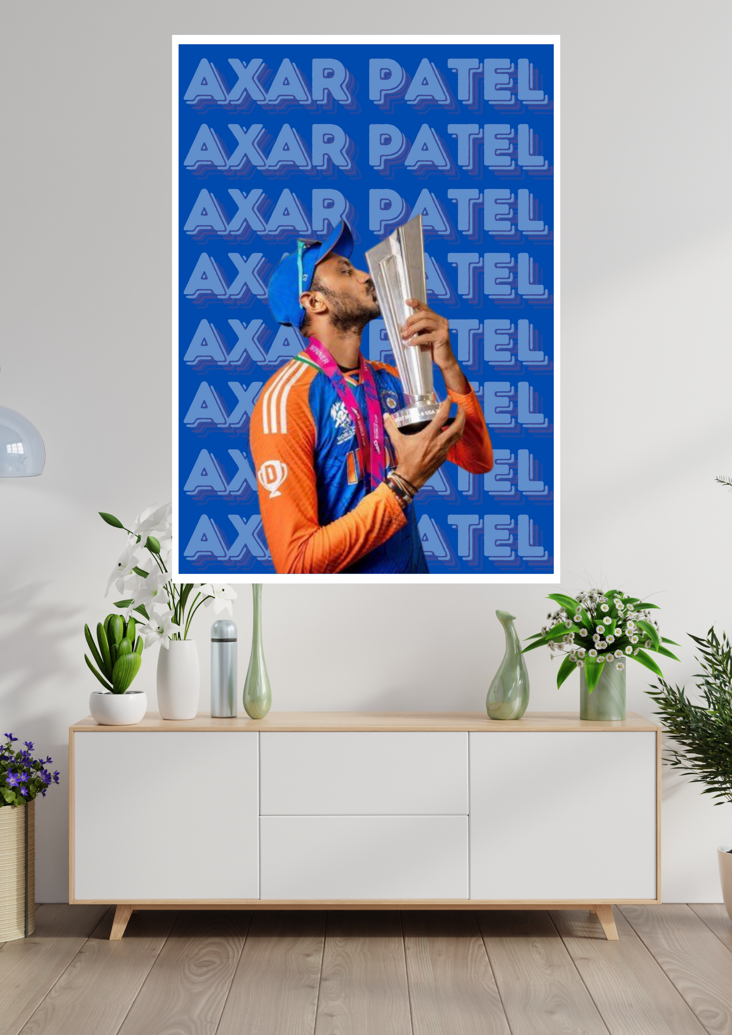Axar Patel WC Cricket Poster
