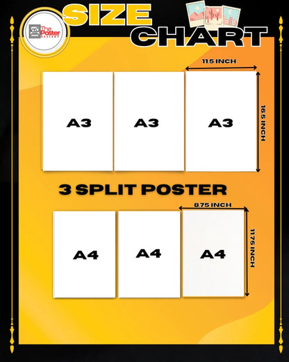 Virat Kohli Split Poster