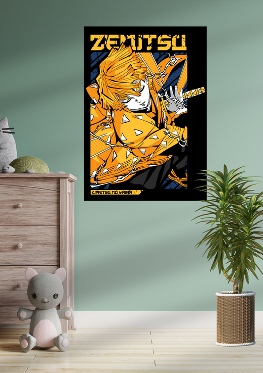 Demon Slayer Zenitsu Poster